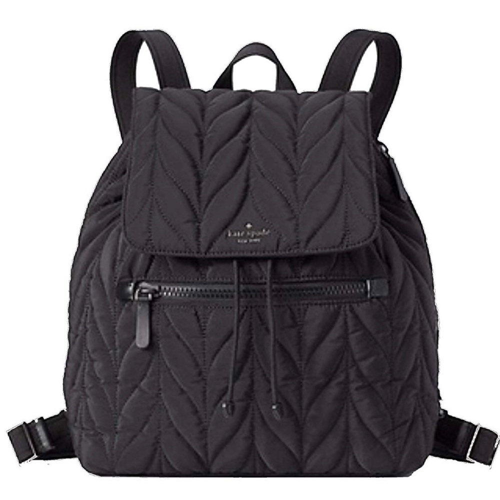 Kate Spade Ellie Large Black Nylon Backpack